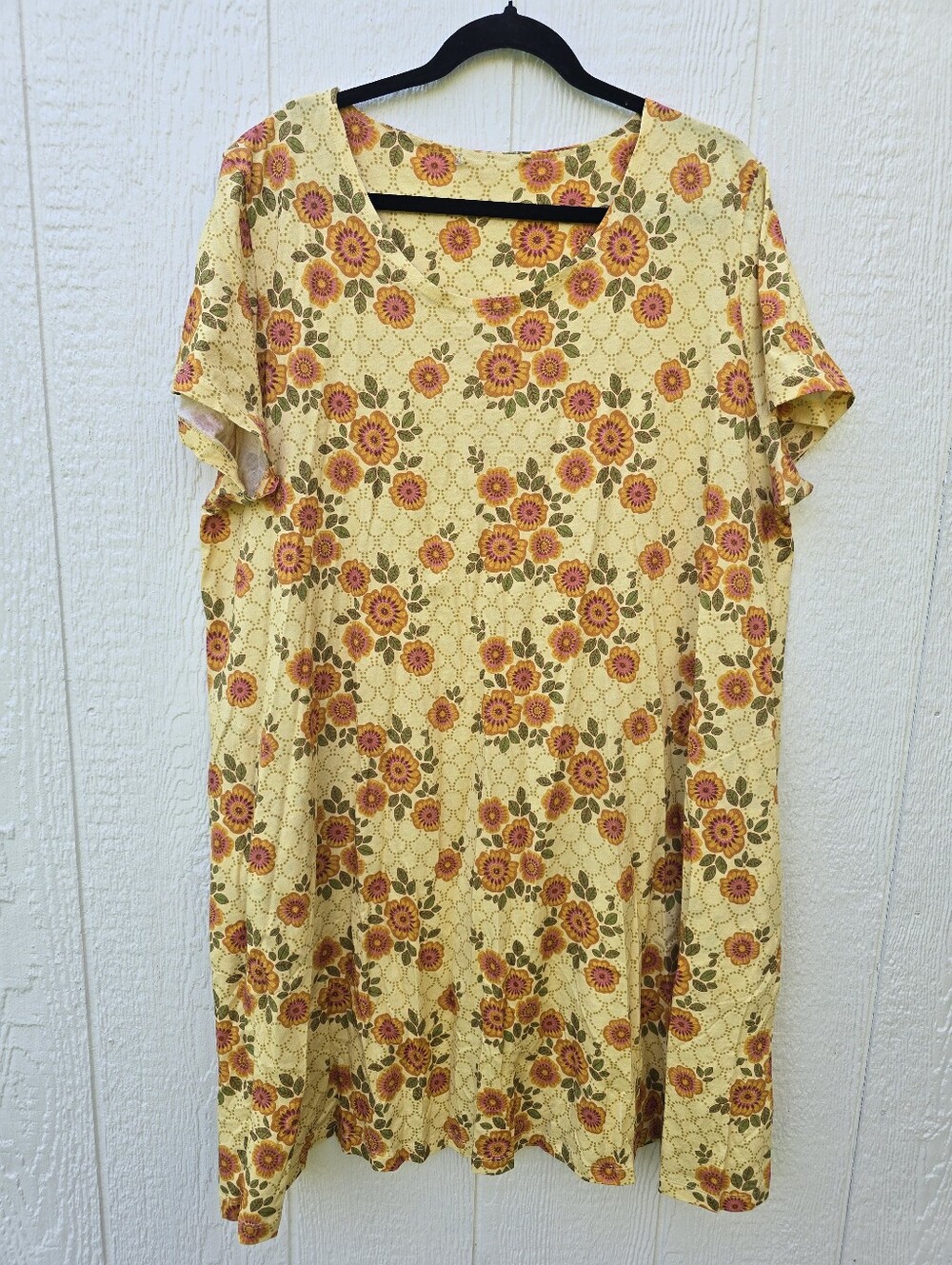 Gudrun Sjödén Organic Cotton Jersey Rema Dress Sunbeam XL